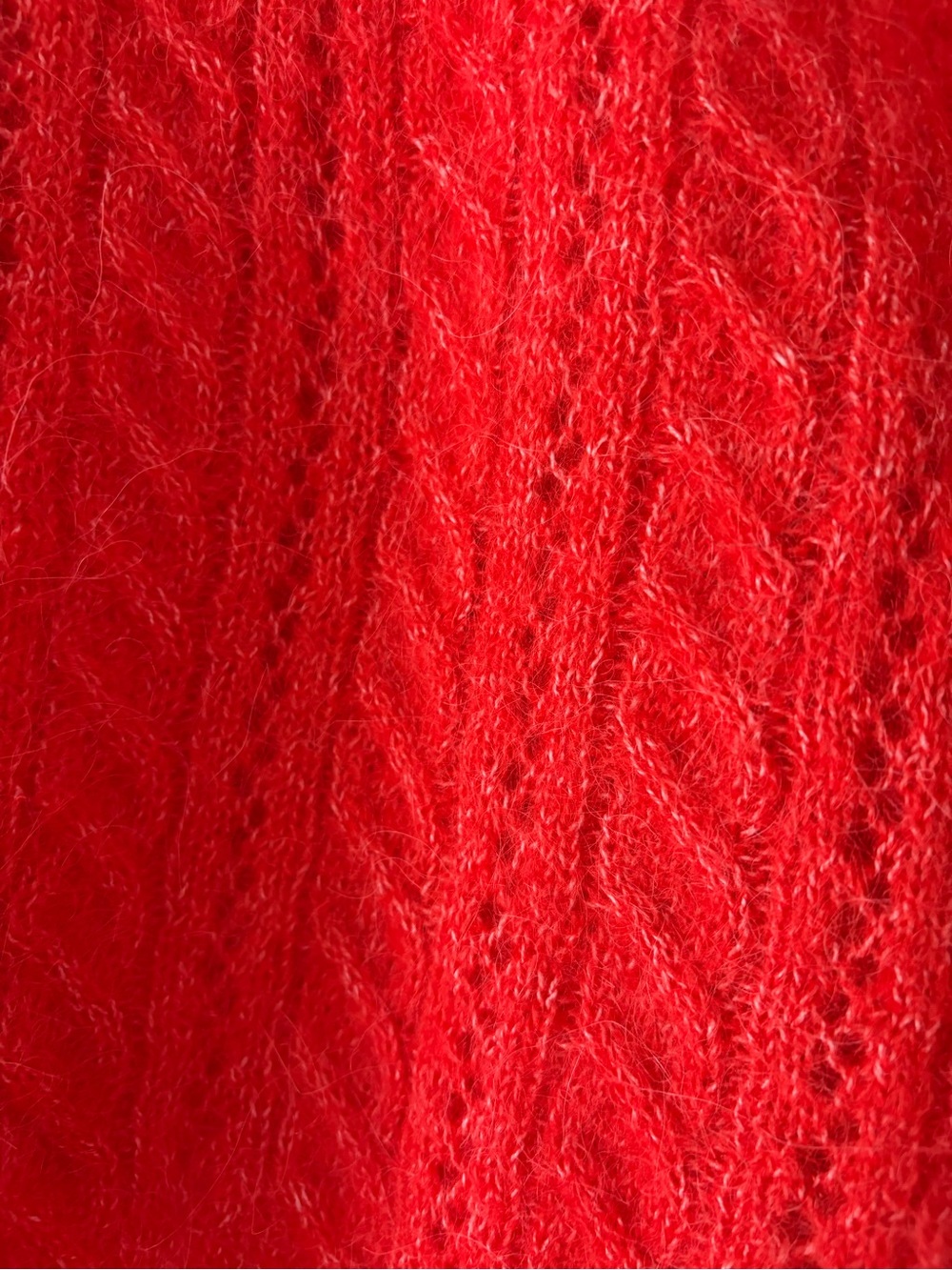 ๐ NEW Zara Size M Poppy Red Alpaca Wool Cropped Cardigan Sweater Jewel Buttons - Picture 9 of 14